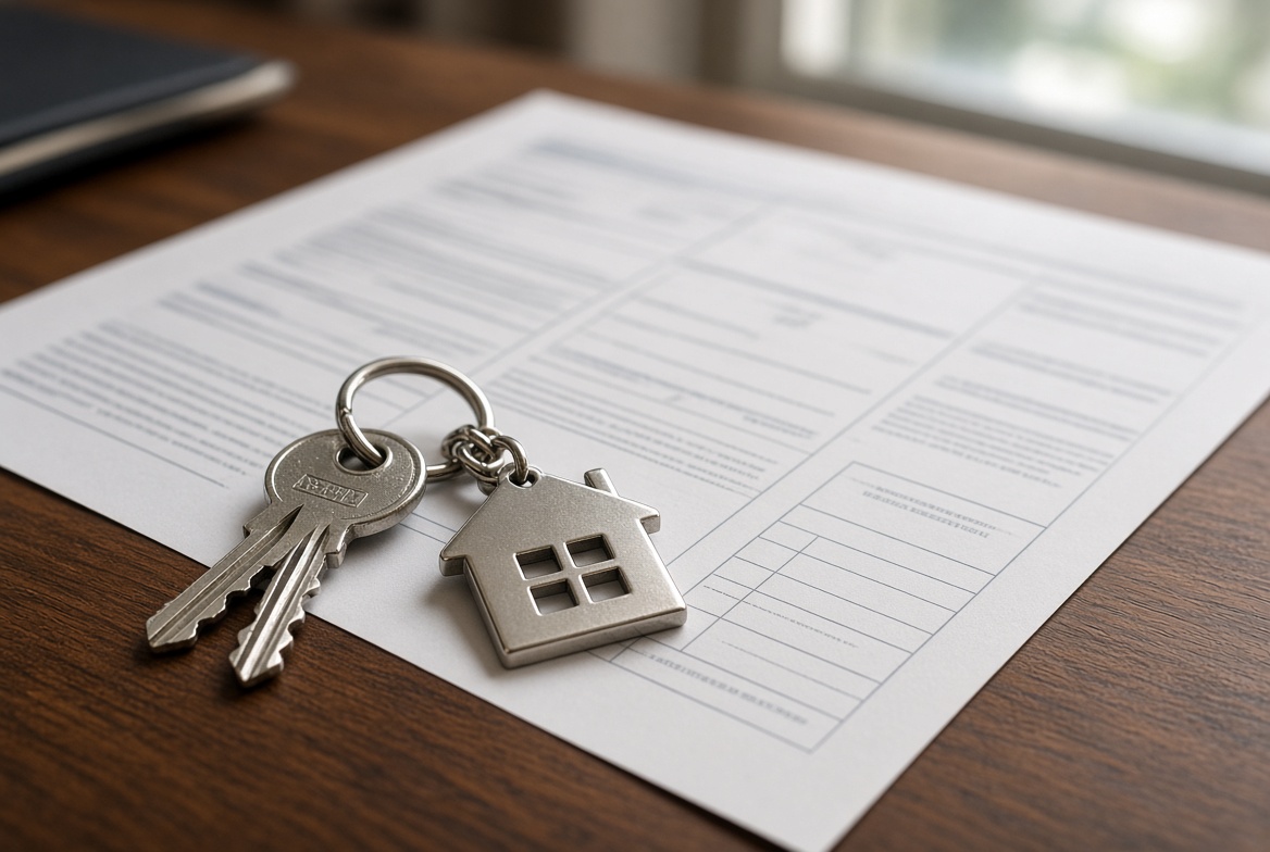 Mortgage documents and keys
